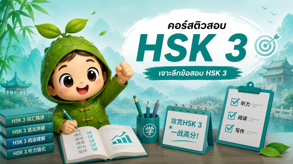 คอร์สติวเพื่อสอบ HSK 3