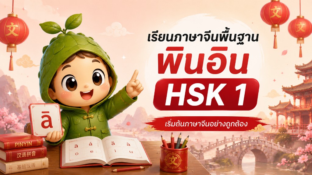 เรียนภาษาจีนพื้นฐาน พินอิน HSK 1